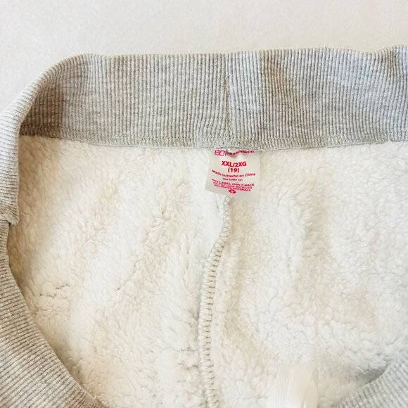 No Boundaries Women High Rise Sherpa-Lined Grey Joggers XXL Ribbed Waistband NWT - Picture 7 of 12